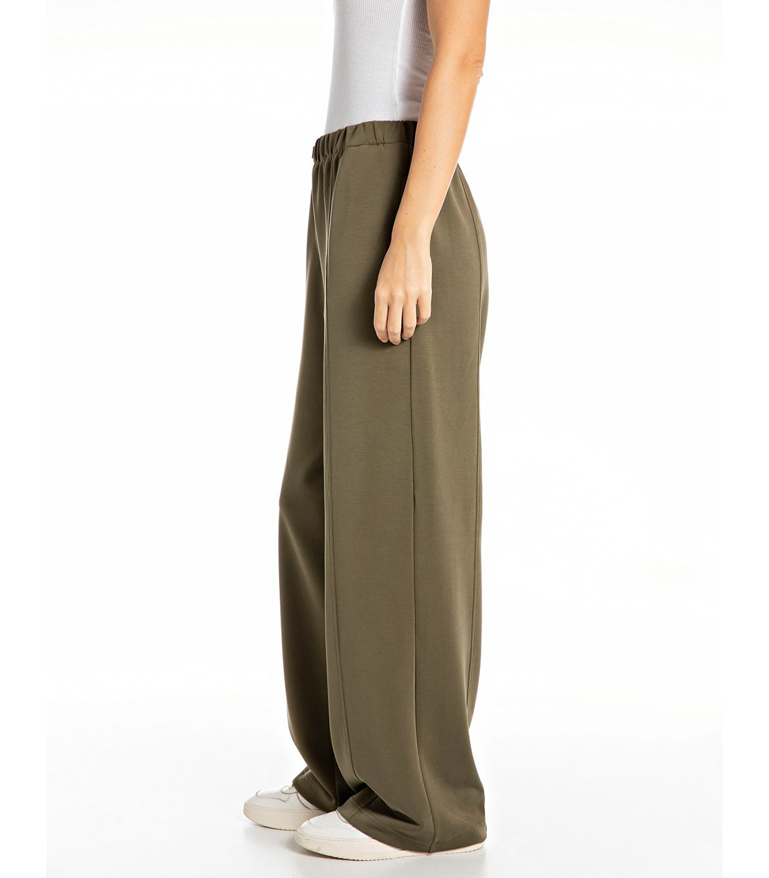 ストレッチジャージーワイドパンツ 詳細画像 グリーン 3